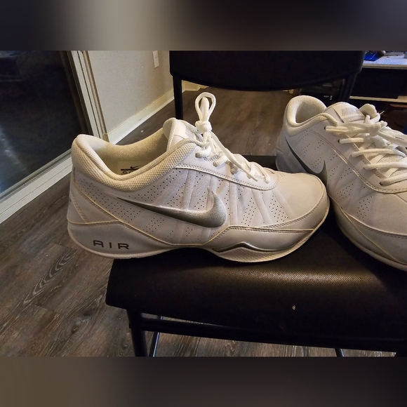 Nike Air Ring Leader Leather White Casual Sneakers 488102-102 Men Sz 9.5 - Picture 3 of 9